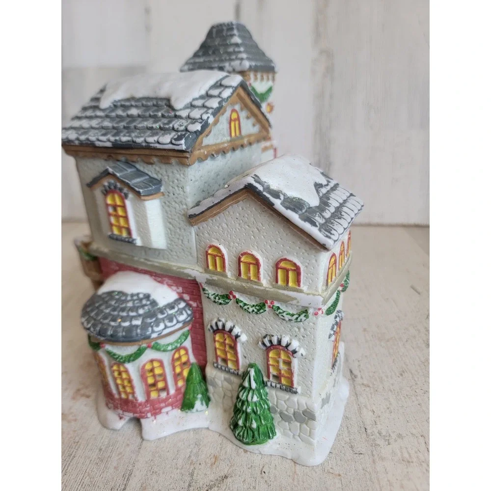 Vintage trim a home court house village accessory Xmas home decor figure